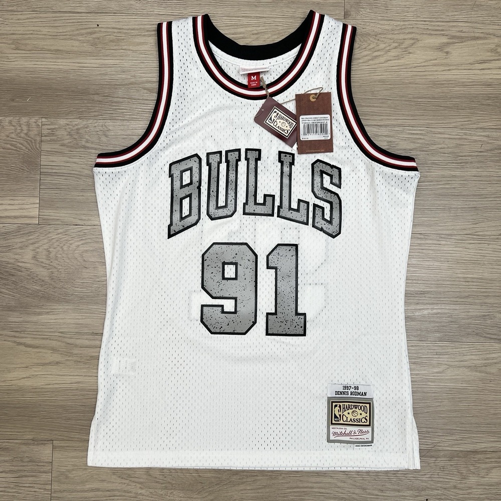 Mitchell & Ness Dennis Rodman Chicago Bulls 1997 Jersey White TFSM5934-M